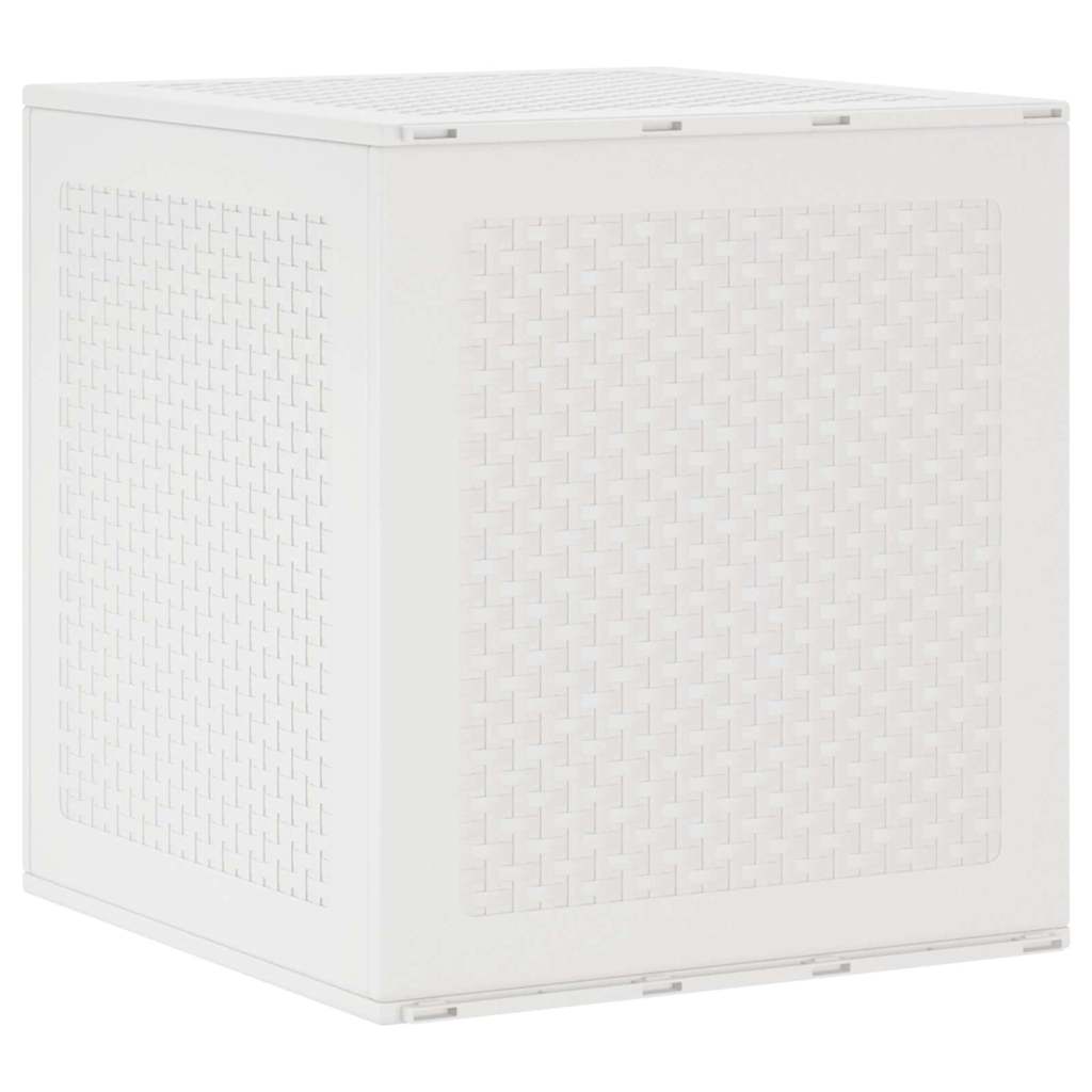 Gartenlagerbox mit Speicher Weiß 55 x 53 x 57 cm Polypropylen
