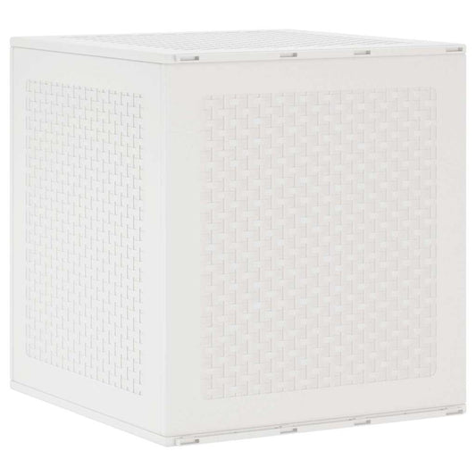 Gartenlagerbox mit Speicher Weiß 55 x 53 x 57 cm Polypropylen