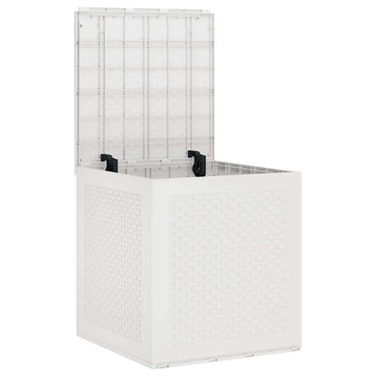 Gartenlagerbox mit Speicher Weiß 55 x 53 x 57 cm Polypropylen