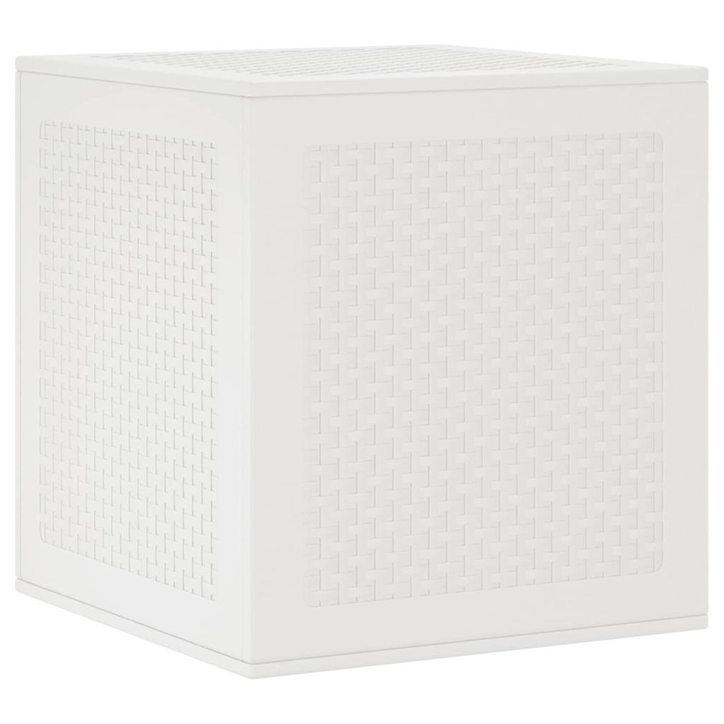 Gartenlagerbox mit Speicher Weiß 55 x 53 x 57 cm Polypropylen