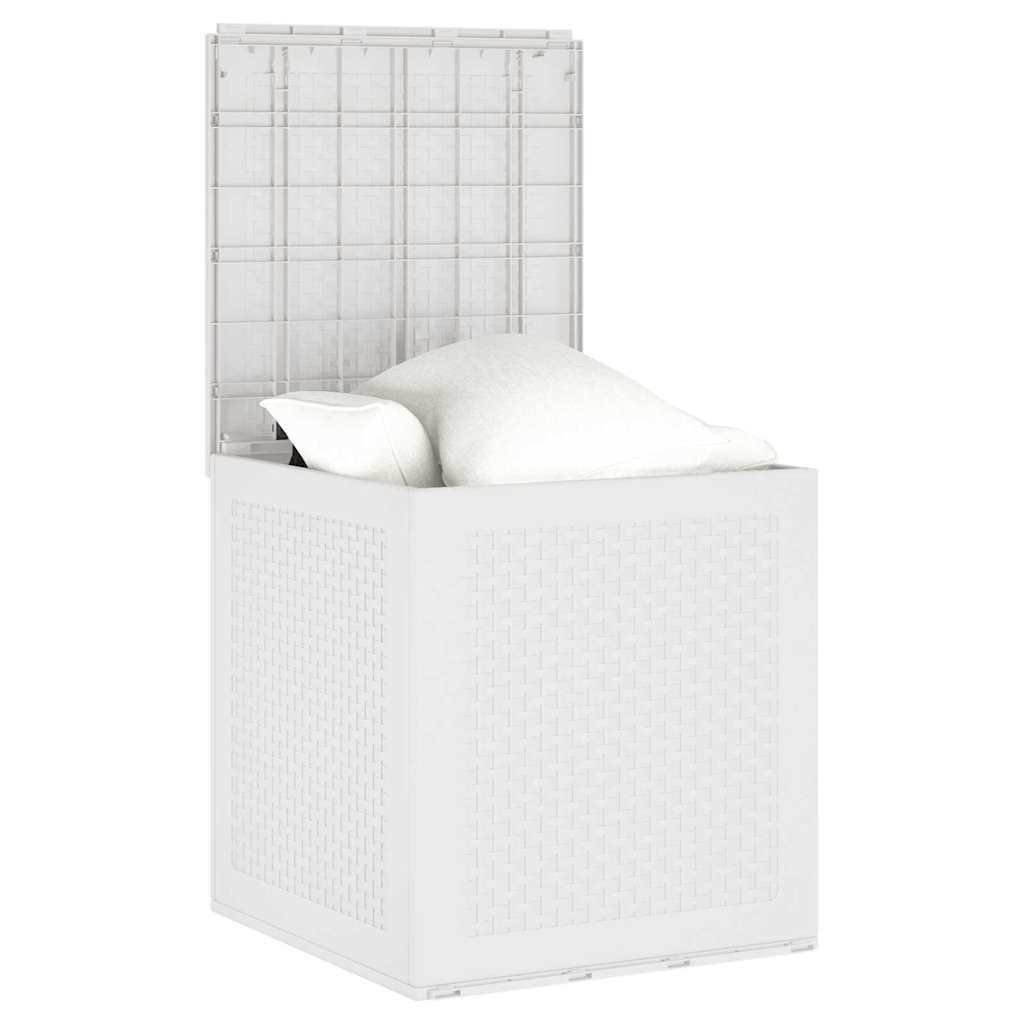 Gartenlagerbox mit Speicher Weiß 55 x 53 x 57 cm Polypropylen