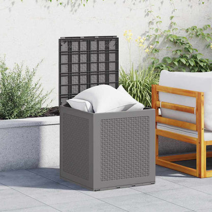 Gartenlagerbox mit Tür Hellgrau 55 x 53 x 57 cm Polypropylen