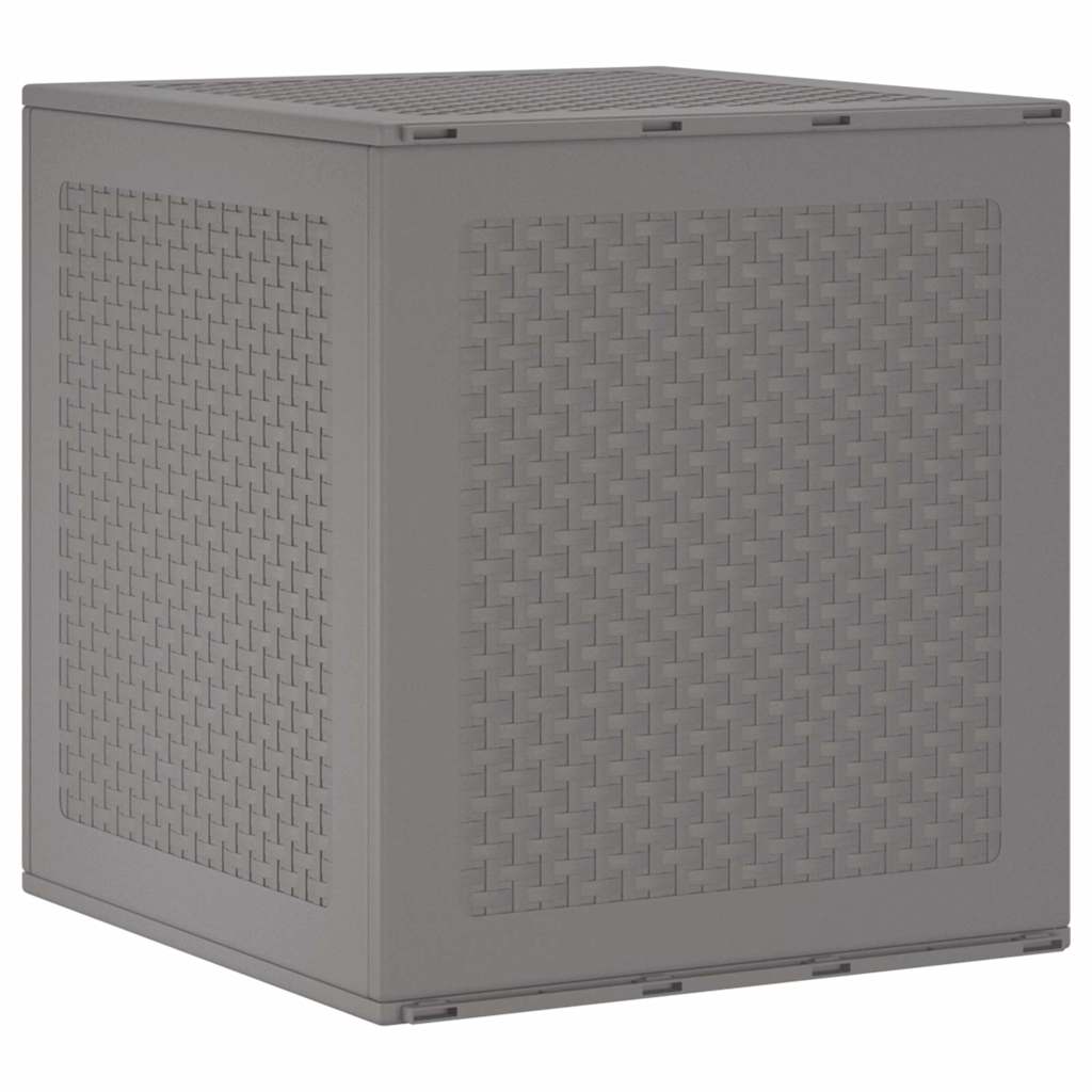 Gartenlagerbox mit Tür Hellgrau 55 x 53 x 57 cm Polypropylen