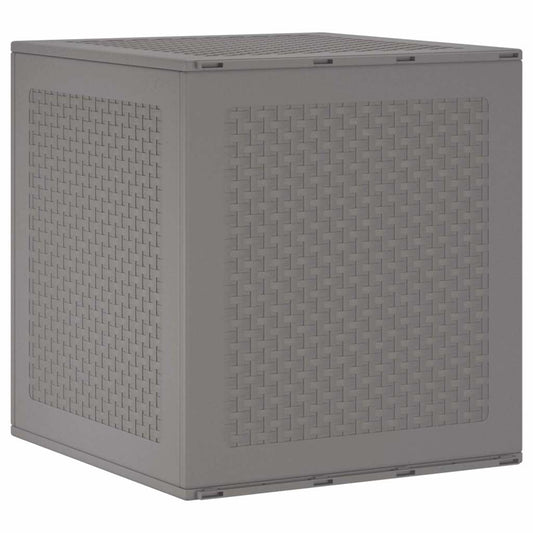 Gartenlagerbox mit Tür Hellgrau 55 x 53 x 57 cm Polypropylen