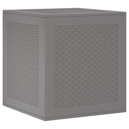 Gartenlagerbox mit Tür Hellgrau 55 x 53 x 57 cm Polypropylen