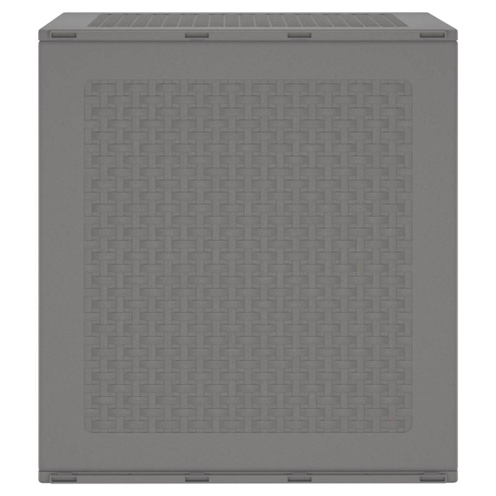 Gartenlagerbox mit Tür Hellgrau 55 x 53 x 57 cm Polypropylen
