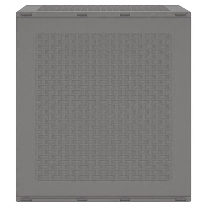 Gartenlagerbox mit Tür Hellgrau 55 x 53 x 57 cm Polypropylen