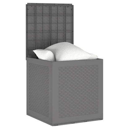 Gartenlagerbox mit Tür Hellgrau 55 x 53 x 57 cm Polypropylen