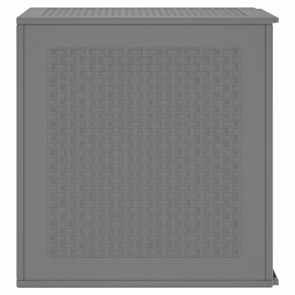 Gartenlagerbox mit Tür Hellgrau 55 x 53 x 57 cm Polypropylen