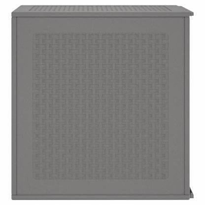 Gartenlagerbox mit Tür Hellgrau 55 x 53 x 57 cm Polypropylen