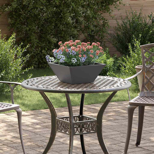 Garten Schüssel Pflanzer 5 pcs Schwarz 35 x 35 x 15 cm Stahl