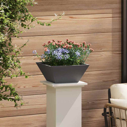 Garten Schüssel Pflanzer 5 pcs Schwarz 35 x 35 x 15 cm Stahl