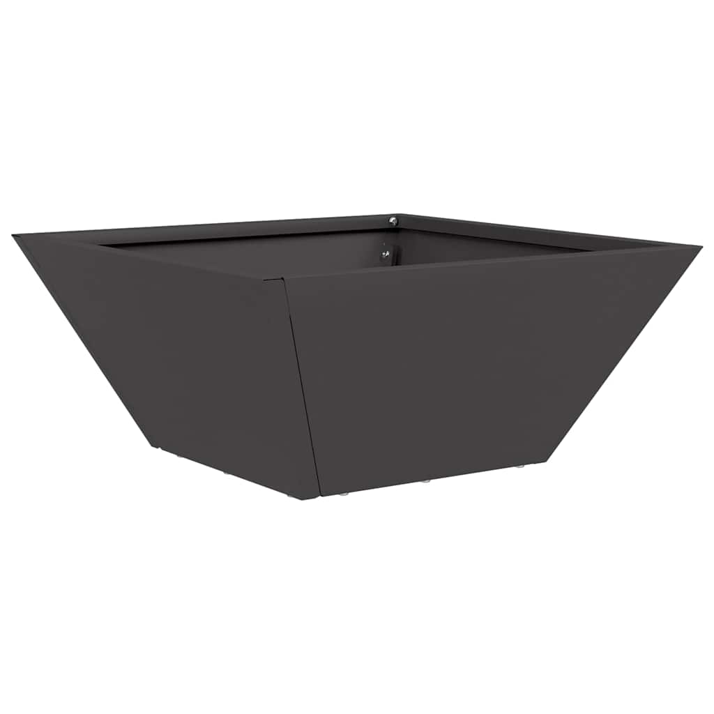 Garten Schüssel Pflanzer 5 pcs Schwarz 35 x 35 x 15 cm Stahl