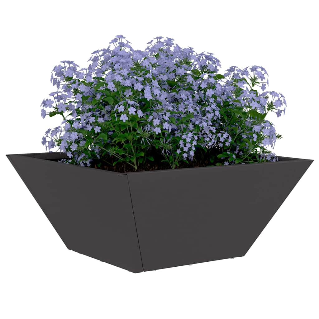Garten Schüssel Pflanzer 5 pcs Schwarz 35 x 35 x 15 cm Stahl
