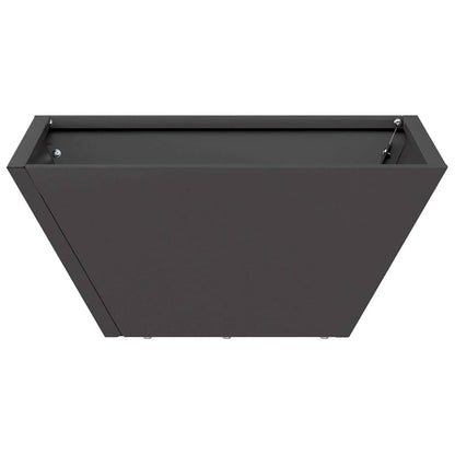 Garten Schüssel Pflanzer 5 pcs Schwarz 35 x 35 x 15 cm Stahl
