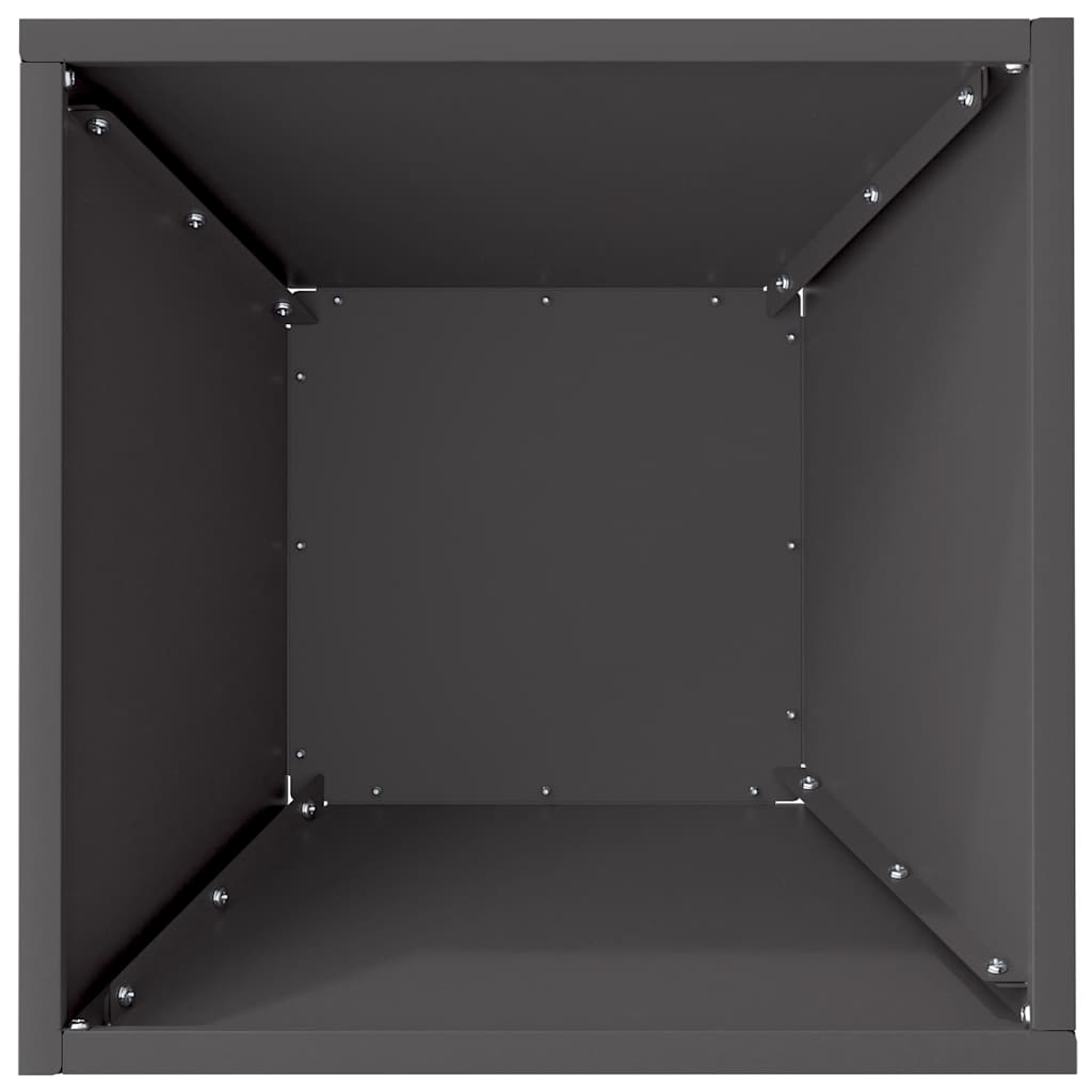 Garten Schüssel Pflanzer 5 pcs Schwarz 35 x 35 x 15 cm Stahl