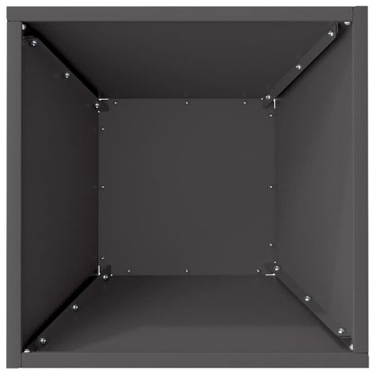 Garten Schüssel Pflanzer 5 pcs Schwarz 35 x 35 x 15 cm Stahl