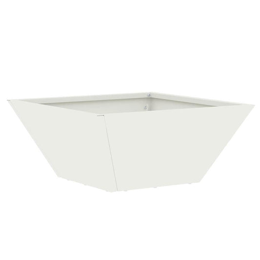 Garten Schüssel Pflanzer Weiß 35 x 35 x 15 cm Stahl