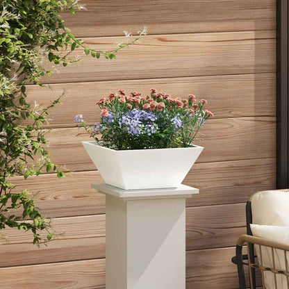 Garten Schüssel Pflanzer 5 pcs Weiß 35 x 35 x 15 cm Stahl
