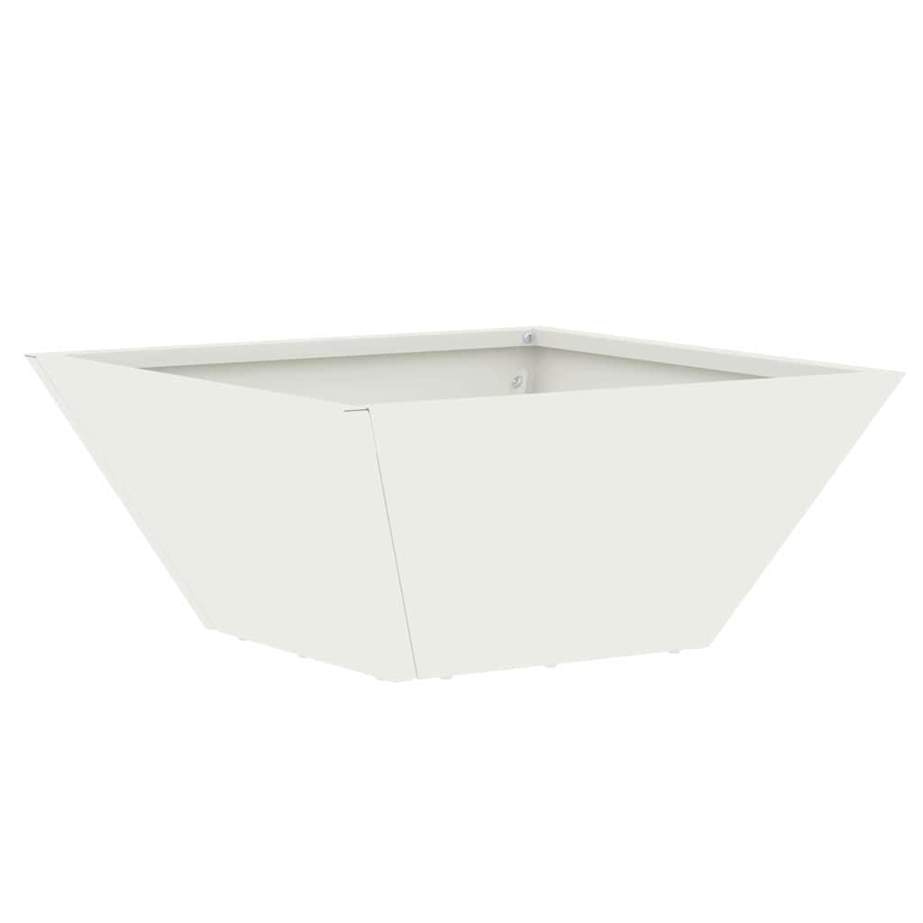 Garten Schüssel Pflanzer 5 pcs Weiß 35 x 35 x 15 cm Stahl