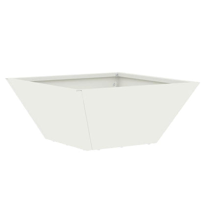 Garten Schüssel Pflanzer 5 pcs Weiß 35 x 35 x 15 cm Stahl