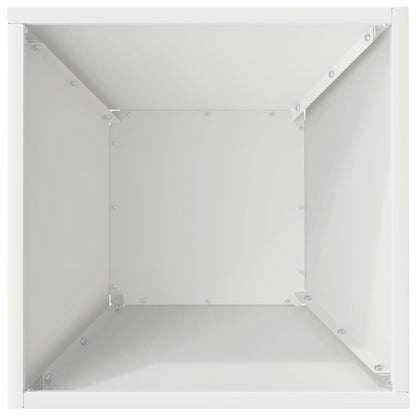 Garten Schüssel Pflanzer 5 pcs Weiß 35 x 35 x 15 cm Stahl
