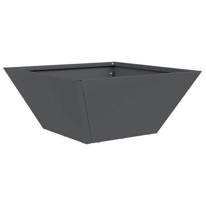 Garten Schüssel Pflanzer Anthrazit 35 x 35 x 15 cm Stahl