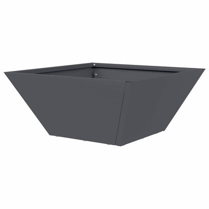 Garten Schüssel Pflanzer Anthrazit 35 x 35 x 15 cm Stahl