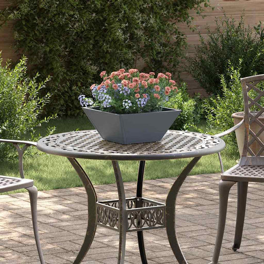 Garten Schüssel Pflanzer 5 pcs Anthrazit 35 x 35 x 15 cm Stahl