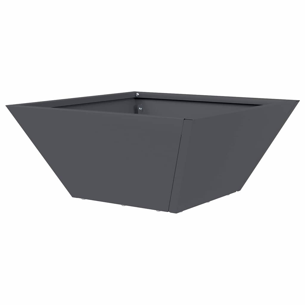 Garten Schüssel Pflanzer 5 pcs Anthrazit 35 x 35 x 15 cm Stahl