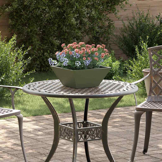 Garten Schüssel Pflanzer 5 pcs Olivgrün 35 x 35 x 15 cm Stahl