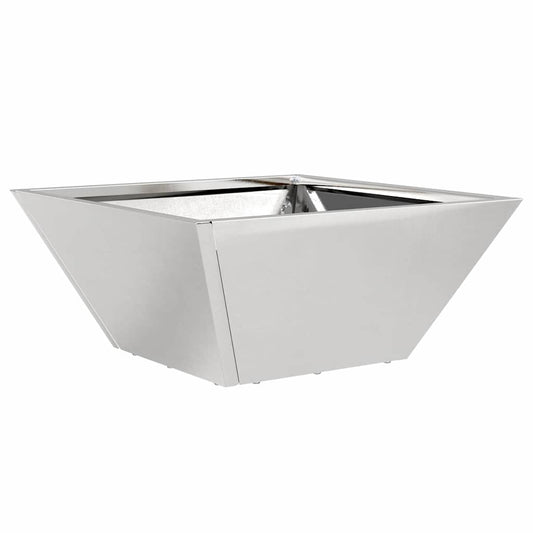 Garten Schüssel Pflanzer Silber 35 x 35 x 15 cm Edelstahl
