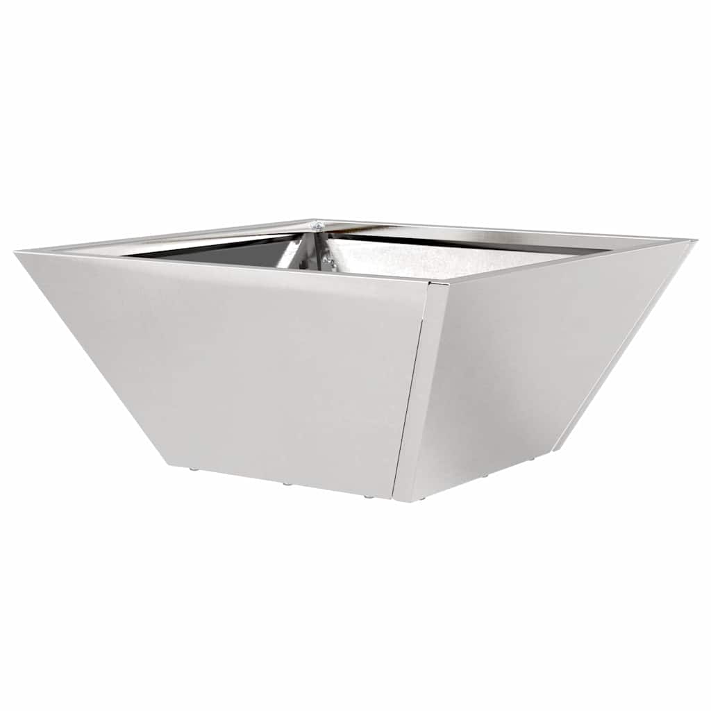 Garten Schüssel Pflanzer Silber 35 x 35 x 15 cm Edelstahl