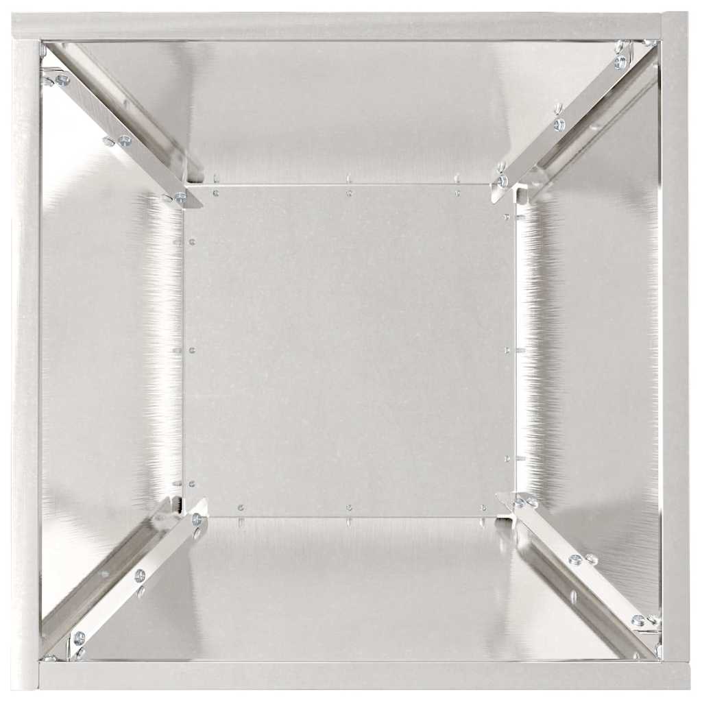 Garten Schüssel Pflanzer 5 pcs Silber 35 x 35 x 15 cm Edelstahl