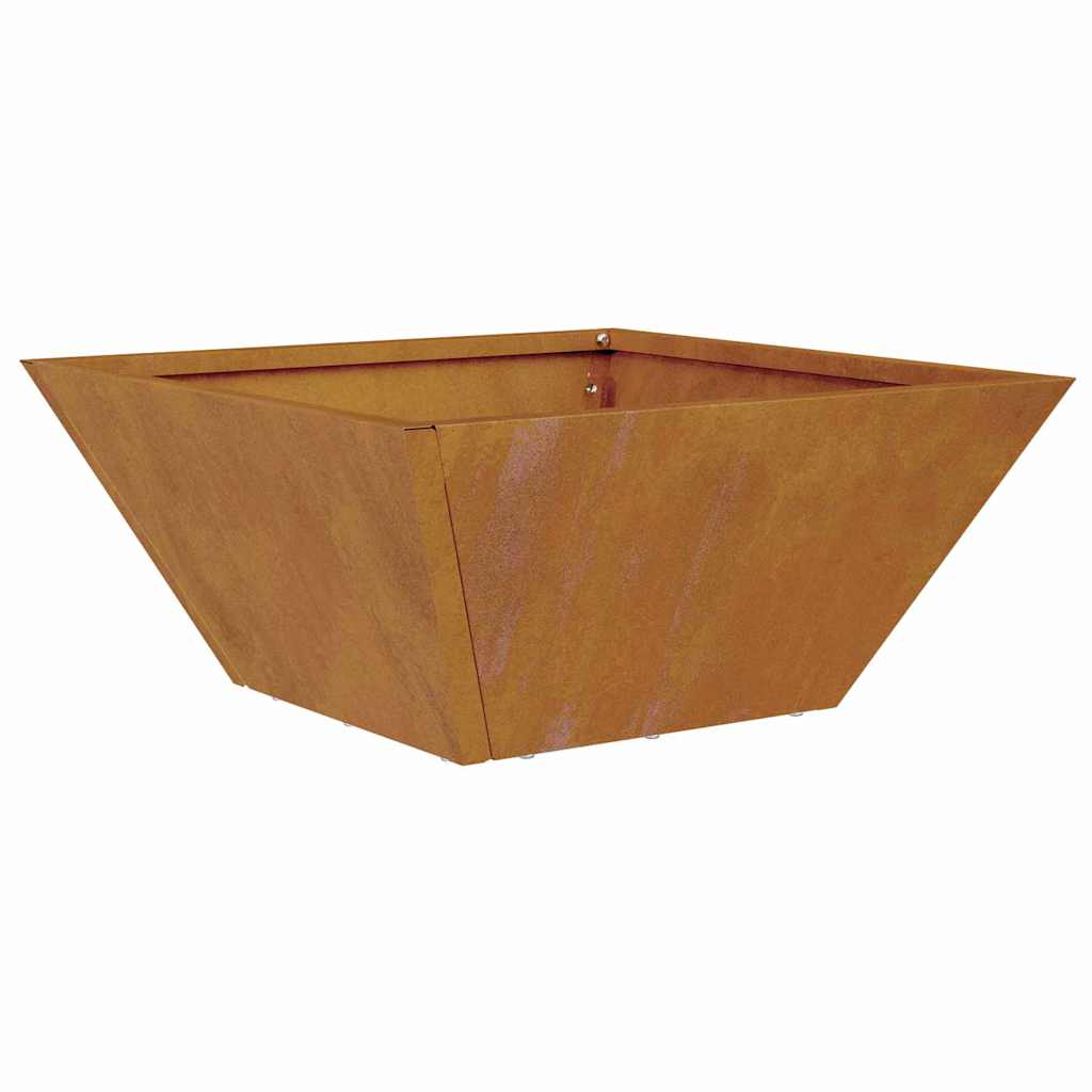 Garten Schüssel Pflanzer Rostig 35 x 35 x 15 cm Wetterfeststahl
