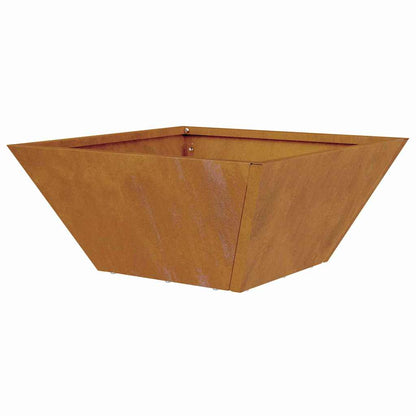 Garten Schüssel Pflanzer Rostig 35 x 35 x 15 cm Wetterfeststahl