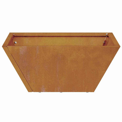 Garten Schüssel Pflanzer Rostig 35 x 35 x 15 cm Wetterfeststahl