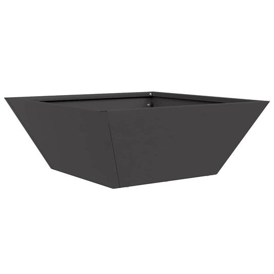 Garten Schüssel Pflanzer Schwarz 40 x 40 x 15 cm Stahl