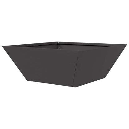 Garten Schüssel Pflanzer Schwarz 40 x 40 x 15 cm Stahl