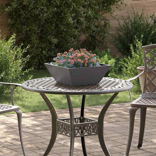 Garten Schüssel Pflanzer 5 pcs Schwarz 40 x 40 x 15 cm Stahl