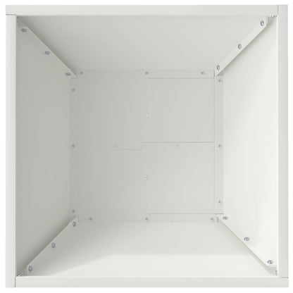 Garten Schüssel Pflanzer 5 pcs Weiß 40 x 40 x 15 cm Stahl