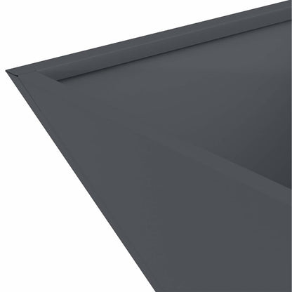 Garten Schüssel Pflanzer 5 pcs Anthrazit 40 x 40 x 15 cm Stahl