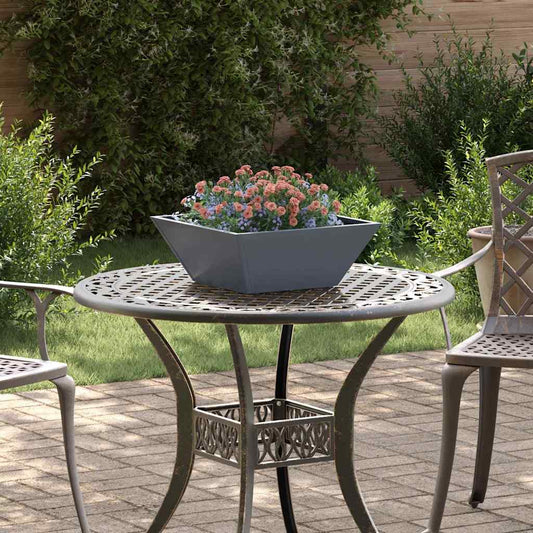 Garten Schüssel Pflanzer 5 pcs Anthrazit 40 x 40 x 15 cm Stahl