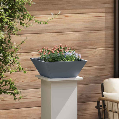 Garten Schüssel Pflanzer 5 pcs Anthrazit 40 x 40 x 15 cm Stahl