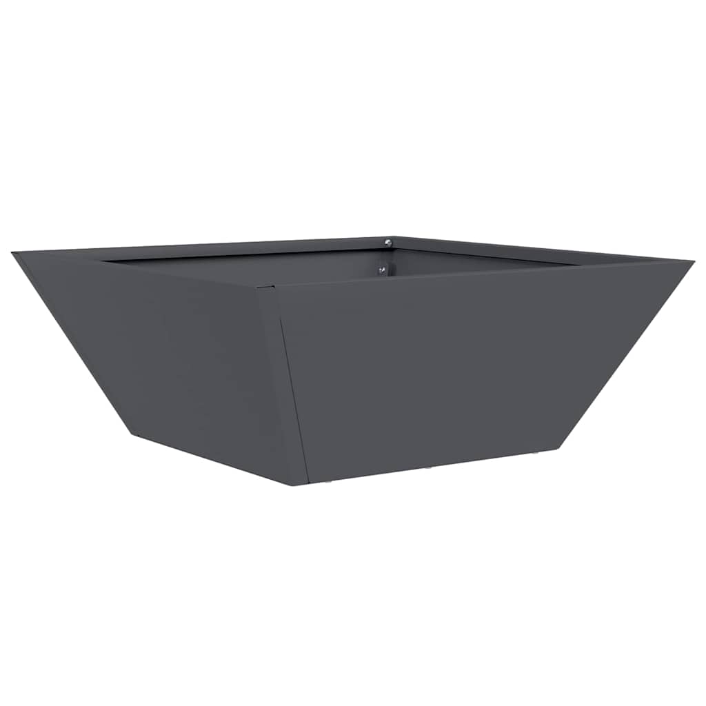 Garten Schüssel Pflanzer 5 pcs Anthrazit 40 x 40 x 15 cm Stahl