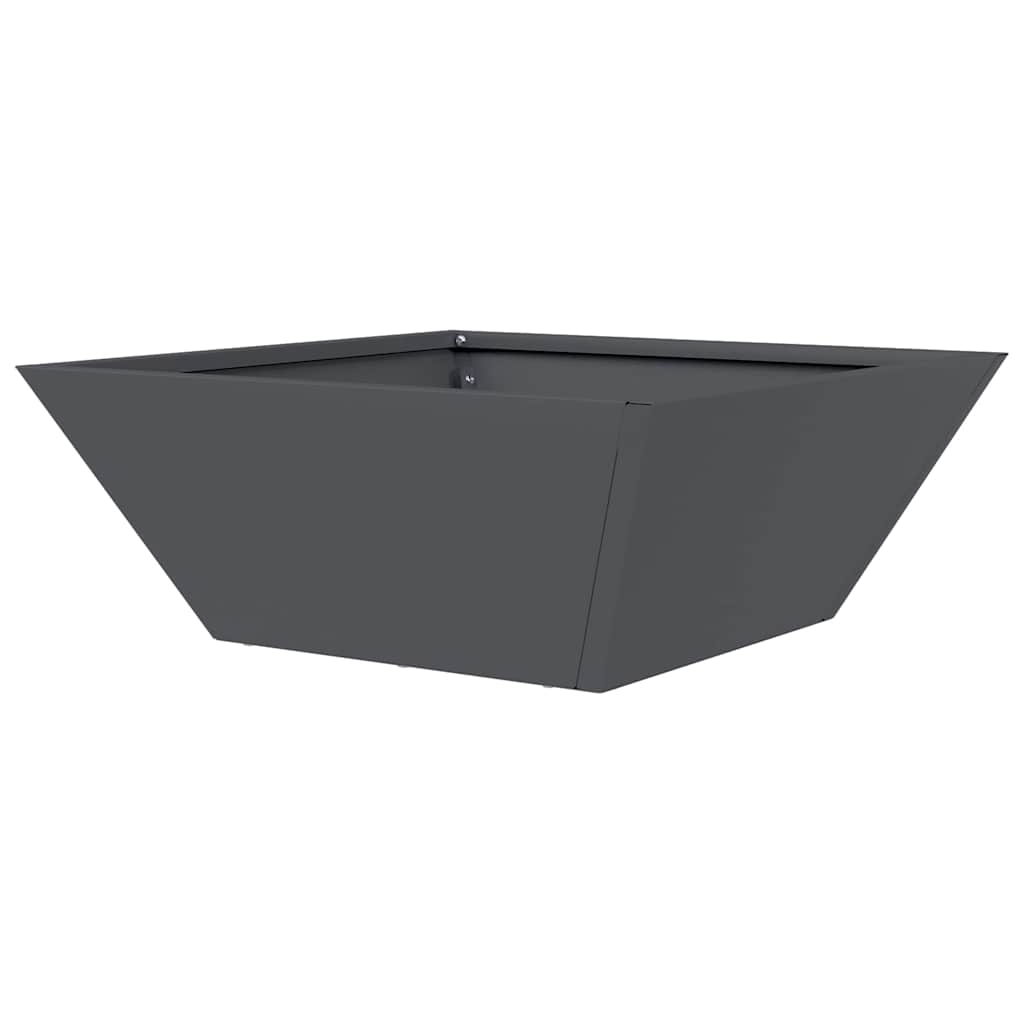 Garten Schüssel Pflanzer 5 pcs Anthrazit 40 x 40 x 15 cm Stahl
