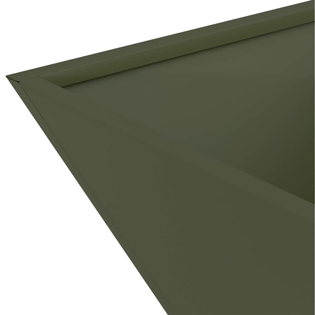 Garten Schüssel Pflanzer 5 pcs Olivgrün 40 x 40 x 15 cm Stahl
