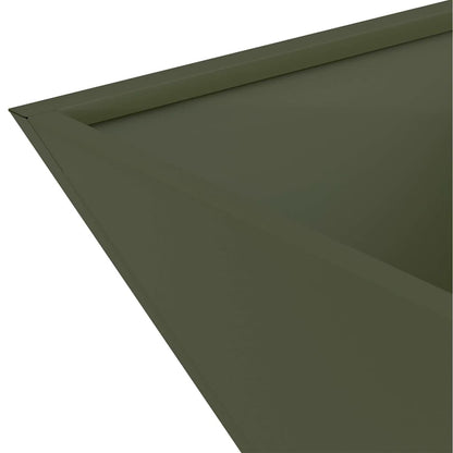Garten Schüssel Pflanzer 5 pcs Olivgrün 40 x 40 x 15 cm Stahl