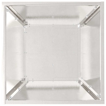 Garten Schüssel Pflanzer Silber 40 x 40 x 15 cm Edelstahl