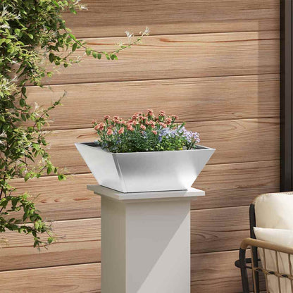 Garten Schüssel Pflanzer 5 pcs Silber 40 x 40 x 15 cm Edelstahl